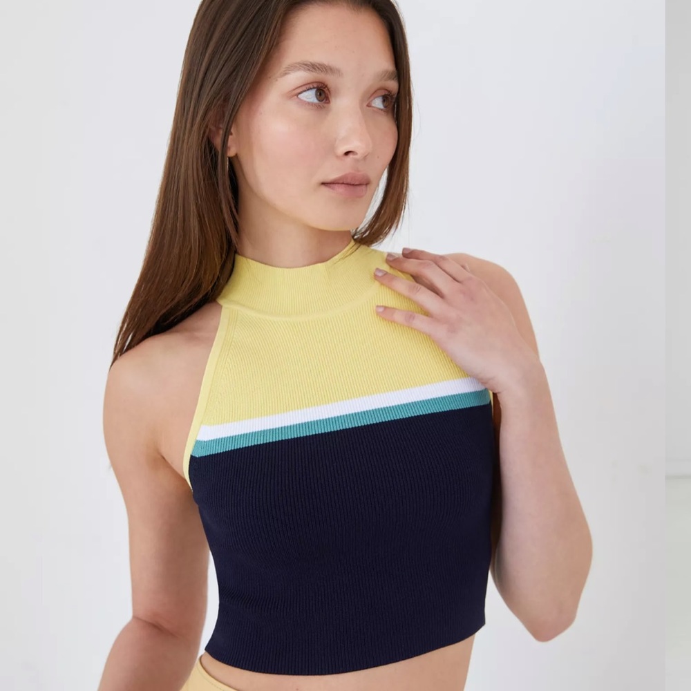 Aritzia Babaton Sculpt Knit Halter Top